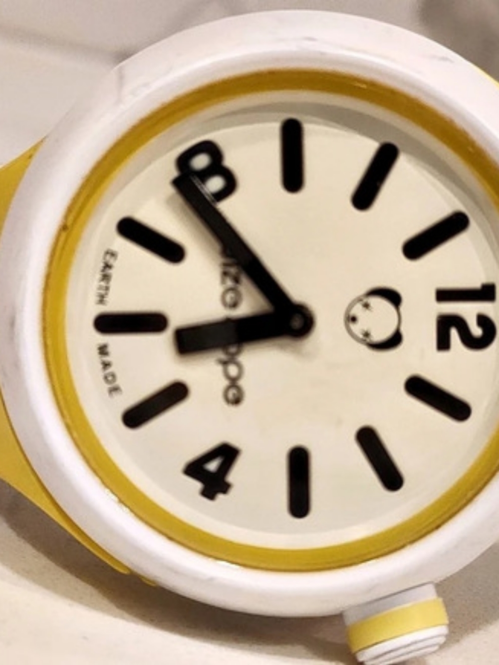 Wize Ope Unisex Jumbo Bicolor Analogue Watch JB-SH-BI-2 with Yellow Dial